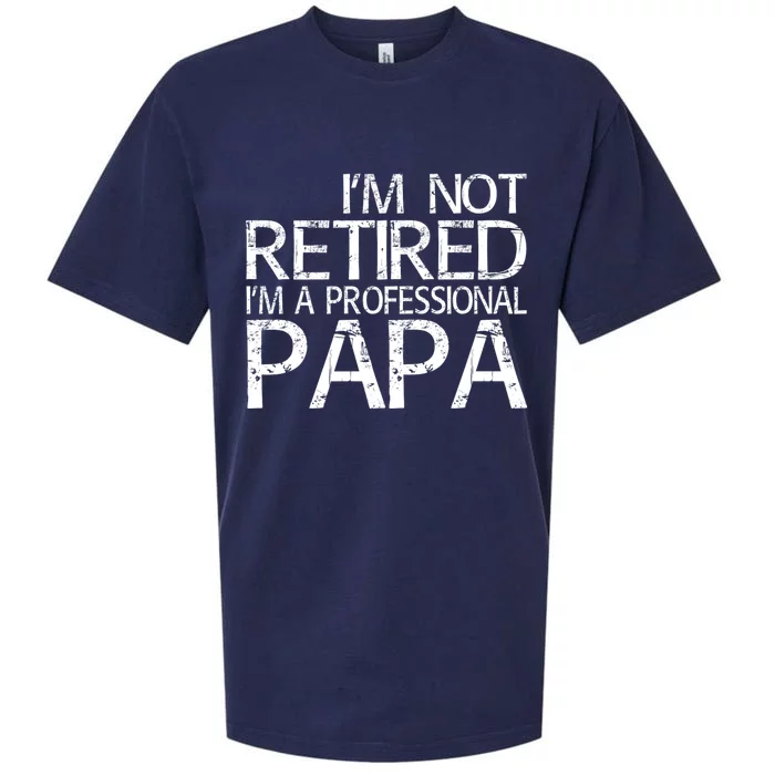 Im Not Retired Im A Professional Papa FatherS Day Sueded Cloud Jersey T-Shirt