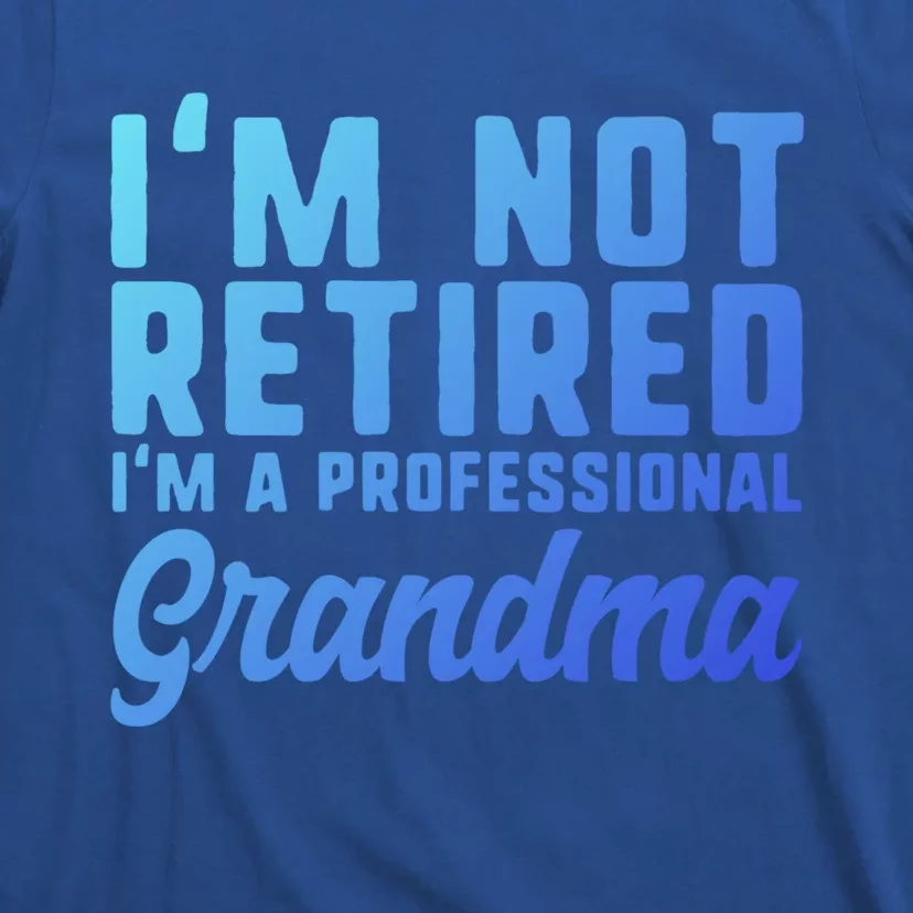 Im Not Retired Professional Grandma Retiret Funny Funny Gift T-Shirt