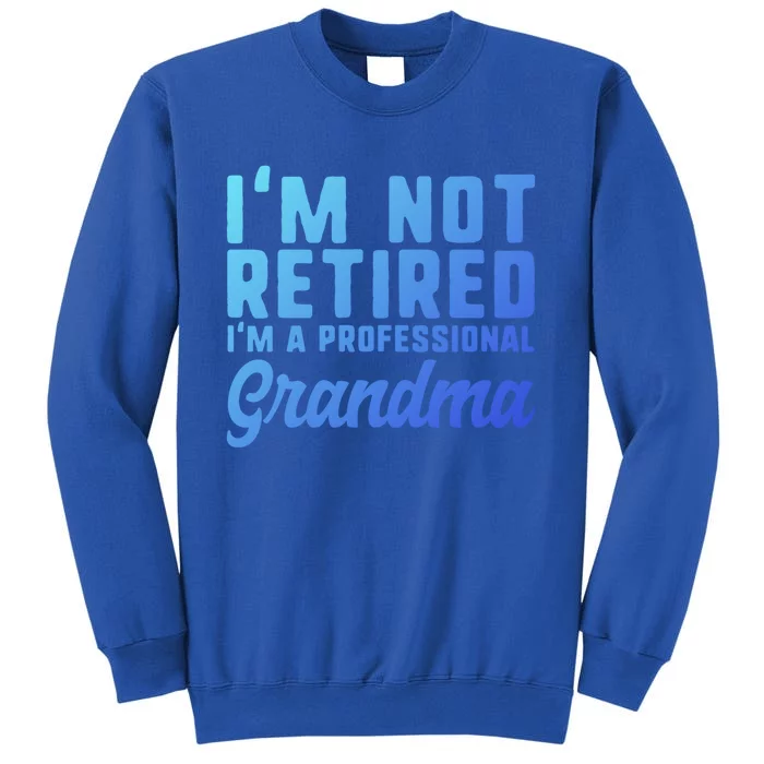 Im Not Retired Professional Grandma Retiret Funny Funny Gift Tall Sweatshirt