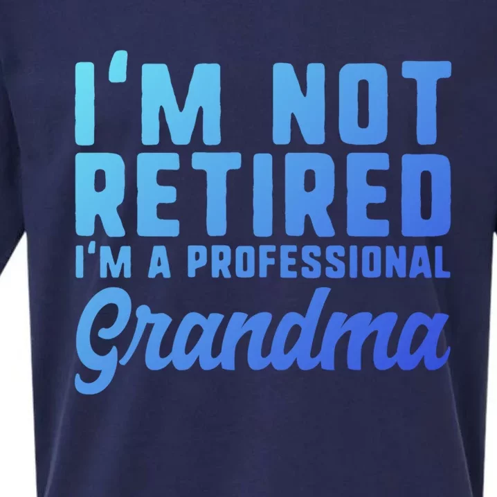 Im Not Retired Professional Grandma Retiret Funny Funny Gift Sueded Cloud Jersey T-Shirt