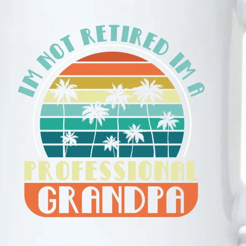 Im Not Retired A Professional Grandpa Funny Funny Gift Black Color Changing Mug