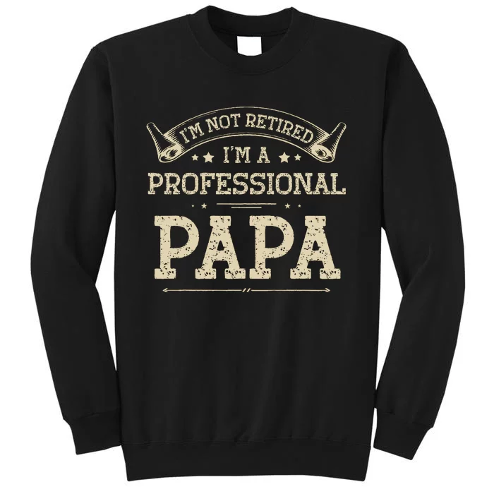 I'm Not Retired A Professional Papa Tee Fathers Day Gift Tall Sweatshirt