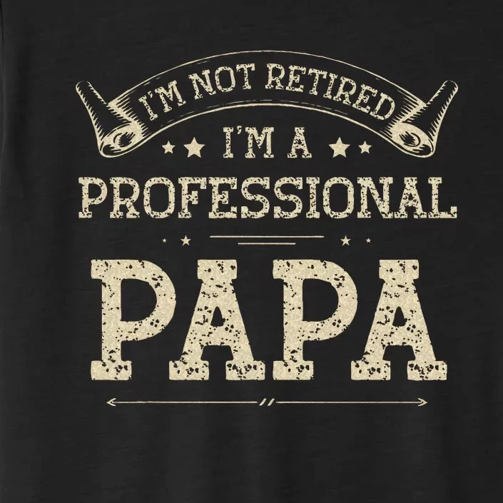 Im Not Retired A Professional Papa Tee Fathers Day Gift ChromaSoft Performance T-Shirt