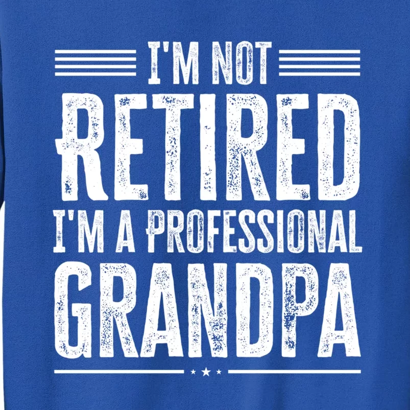 I'm Not Retired I'm A Professional Grandpa Meaningful Gift Tall Sweatshirt