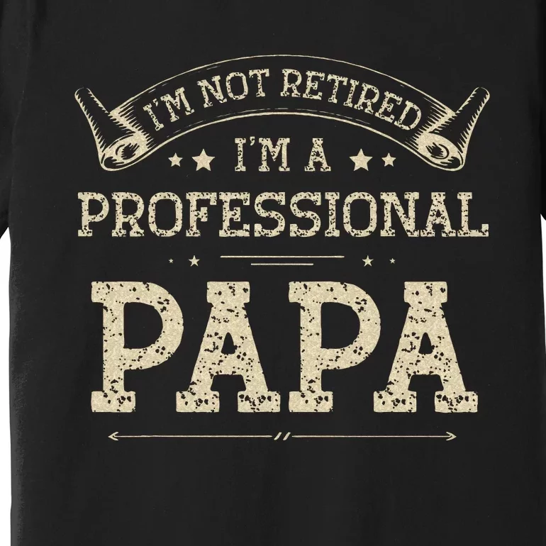 Im Not Retired A Professional Papa Tee Fathers Day Gift Premium T-Shirt