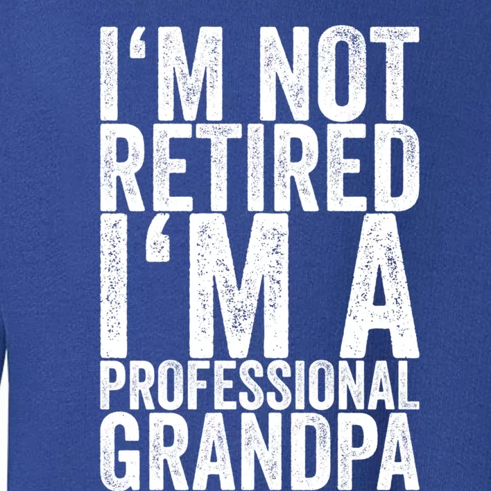 I'm Not Retired I'm A Professional Grandpa Gift Toddler Sweatshirt