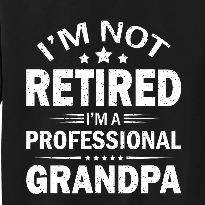 I'm Not Retired I'm A Professional Grandpa Father's Day Gift Tall Sweatshirt