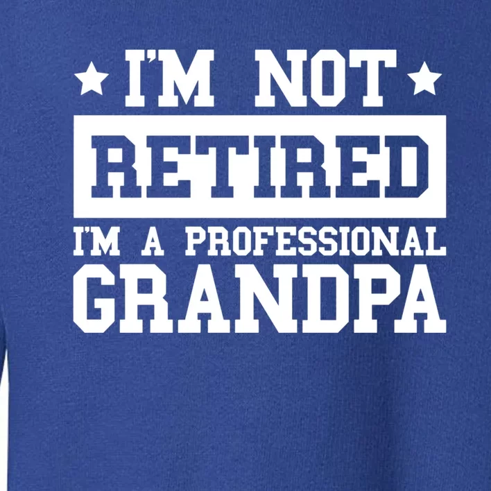 I'm Not Retired I'm A Professional Grandpa Gift Toddler Sweatshirt