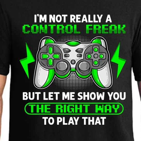 I'm Not Really A Control Freak Funny Video Game Gift Pajama Set