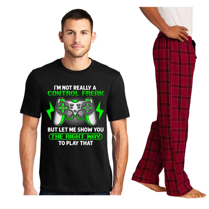 I'm Not Really A Control Freak Funny Video Game Gift Pajama Set