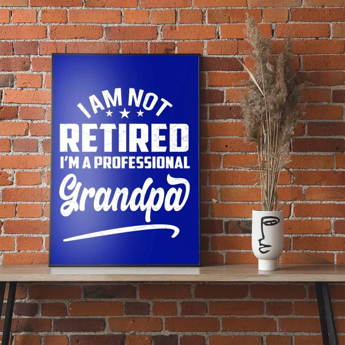 I'm Not Retired I'm A Professional Grandpa Gift Poster