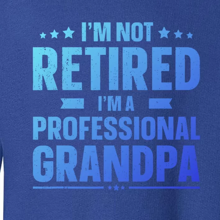 Im Not Retired Im A Professional Grandpa Dad Fathers Day Funny Gift Toddler Sweatshirt