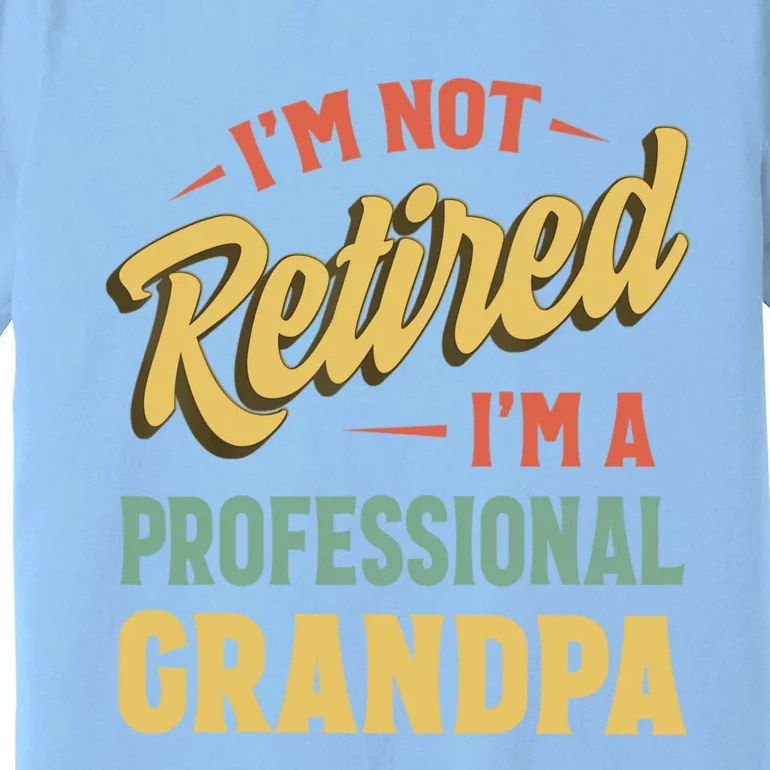 I'm Not Retired I'm A Professional Grandpa Gift Premium T-Shirt