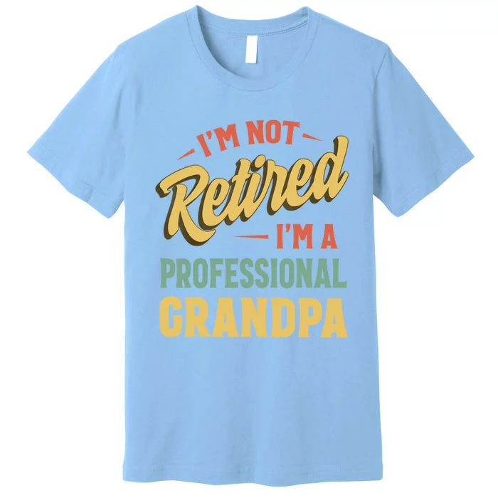 I'm Not Retired I'm A Professional Grandpa Gift Premium T-Shirt