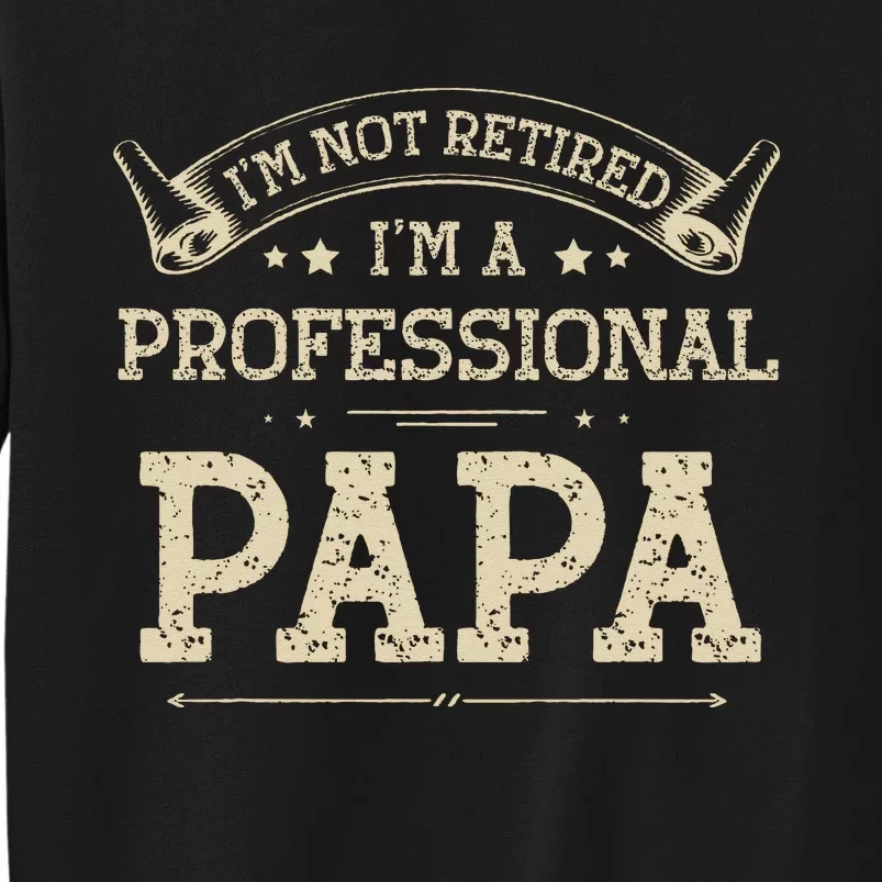 I'm Not Retired A Professional Papa Tee Fathers Day Gift Sweatshirt