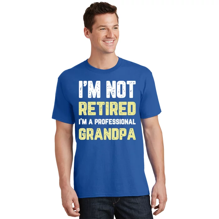 Im Not Retired Professional Grandpa Retiret Cool Funny Gift T-Shirt