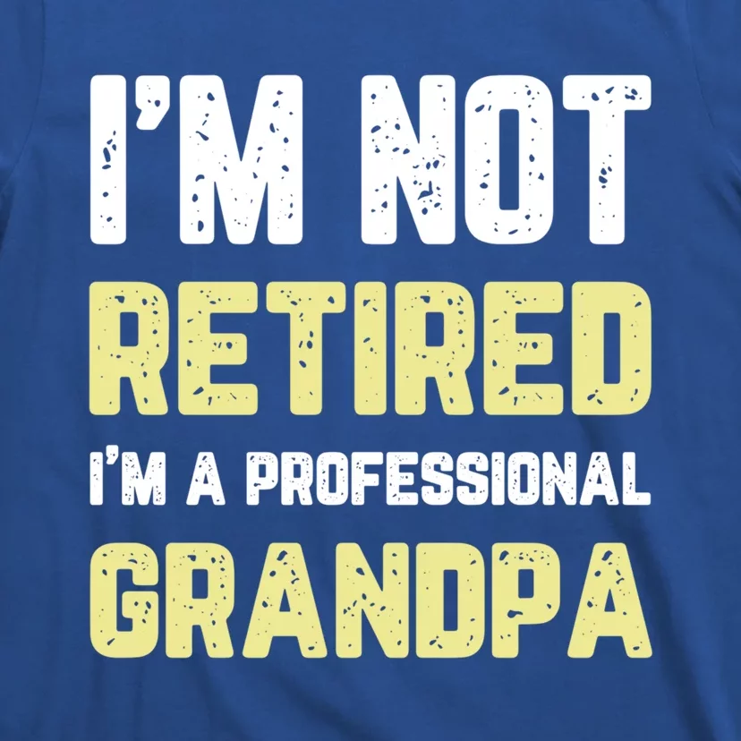 Im Not Retired Professional Grandpa Retiret Cool Funny Gift T-Shirt