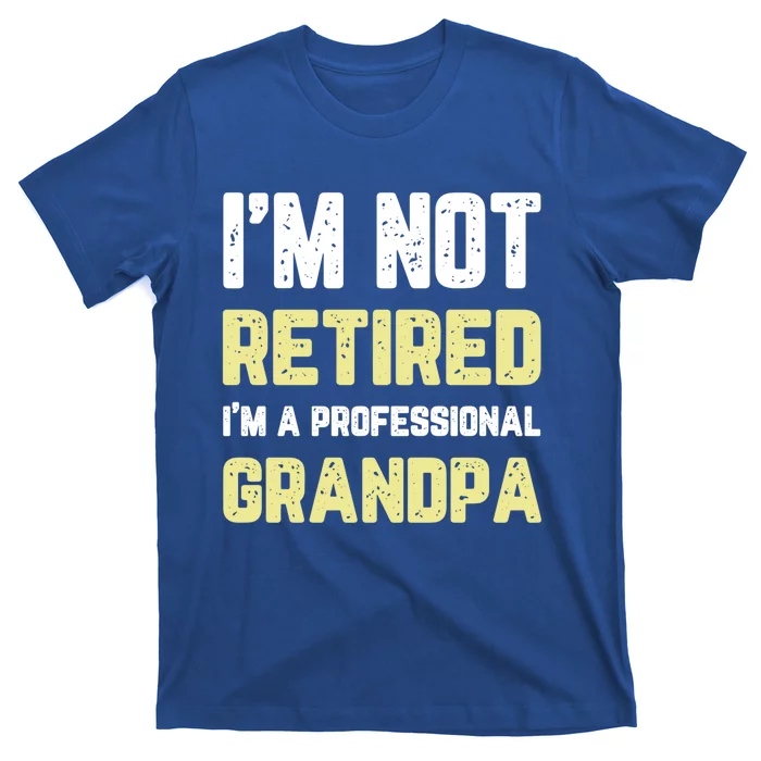 Im Not Retired Professional Grandpa Retiret Cool Funny Gift T-Shirt