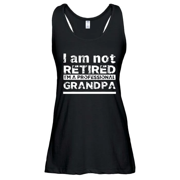 I'm Not Retired I'm A Professional Grandpa Ladies Essential Flowy Tank