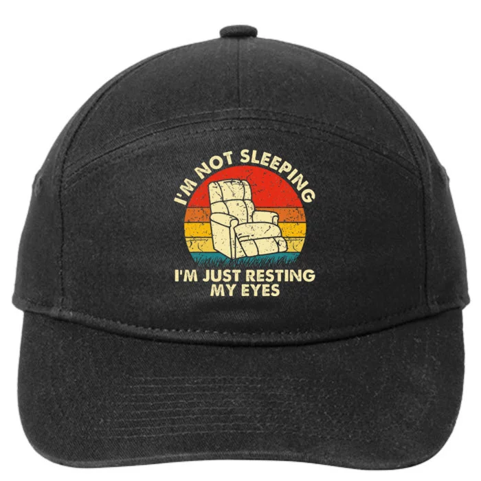 IM Not Sleeping IM Just Resting My Eyes 7-Panel Snapback Hat