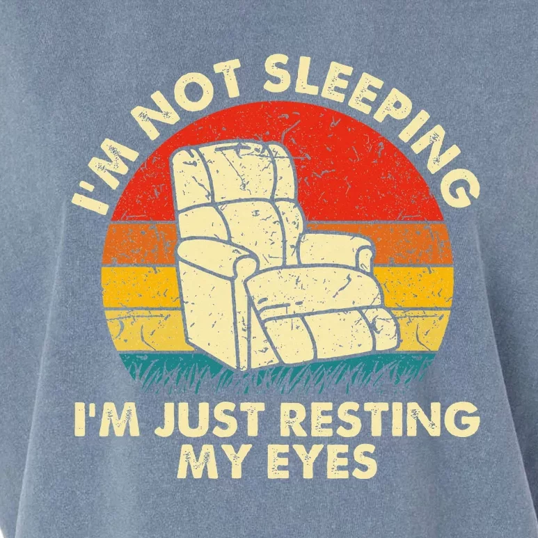 IM Not Sleeping IM Just Resting My Eyes Garment-Dyed Women's Muscle Tee