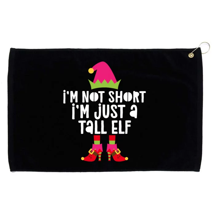 I'm Not Short I'm Just A Tall Elf Matching Christmas Grommeted Golf Towel