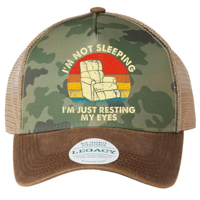 IM Not Sleeping IM Just Resting My Eyes Legacy Tie Dye Trucker Hat