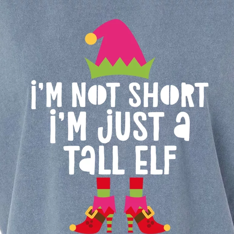 IM Not Short IM Just A Tall Elf Meaningful Gift Matching Christmas Meaningful Garment-Dyed Women's Muscle Tee