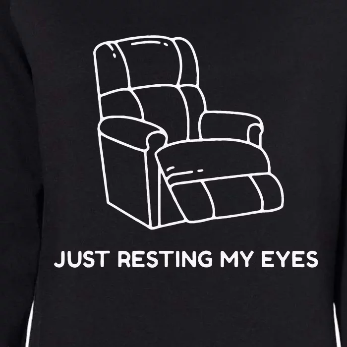 Im Not Sleeping Im Just Resting My Eyes Womens California Wash Sweatshirt