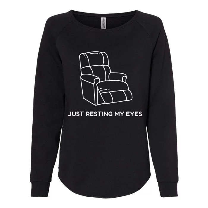 Im Not Sleeping Im Just Resting My Eyes Womens California Wash Sweatshirt