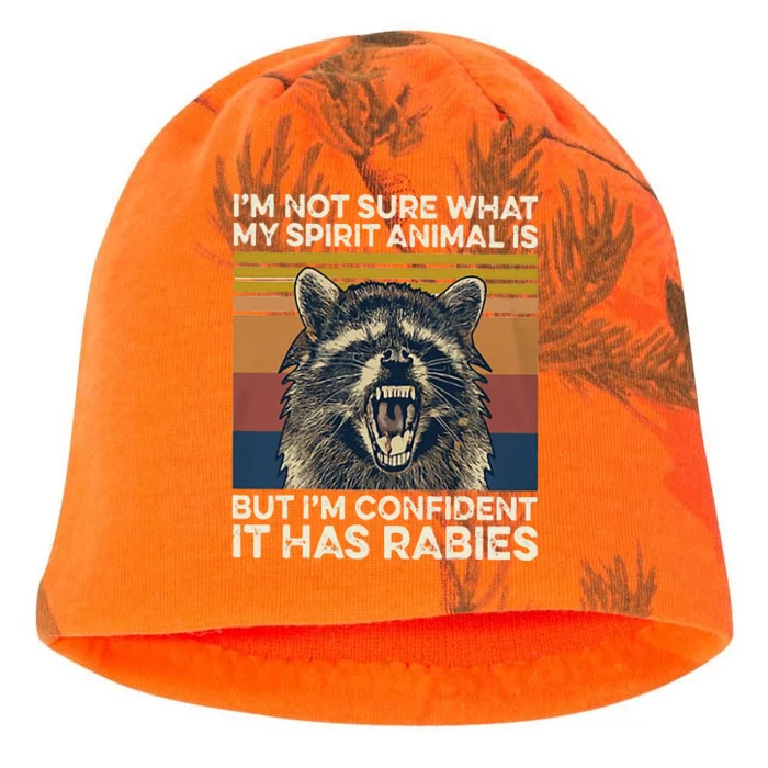 IM Not Sure What My Spirit Animal It Has Rabies Kati - Camo Knit Beanie