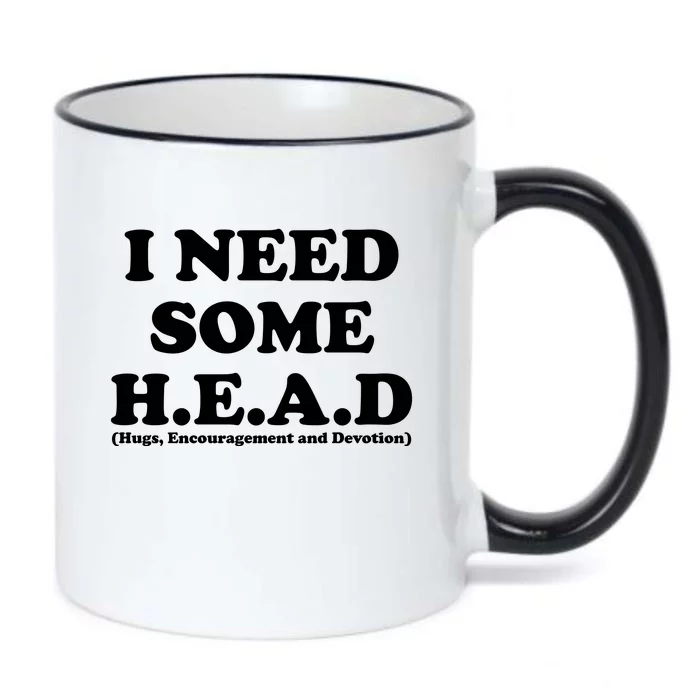 I Need Some Head Hugs Encouragement Devotion Black Color Changing Mug