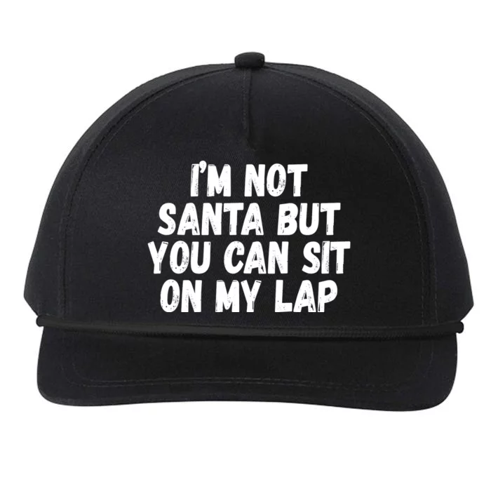 Im Not Santa But You Can Sit On My Lap Funny Snapback Five-Panel Rope Hat