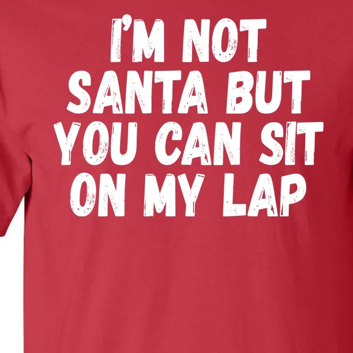 Im Not Santa But You Can Sit On My Lap Funny Tall T-Shirt