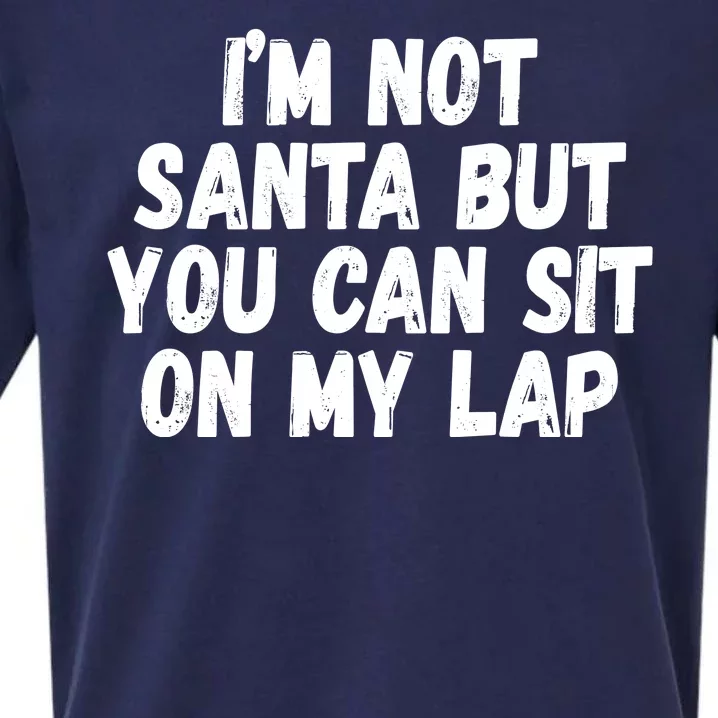 Im Not Santa But You Can Sit On My Lap Funny Sueded Cloud Jersey T-Shirt