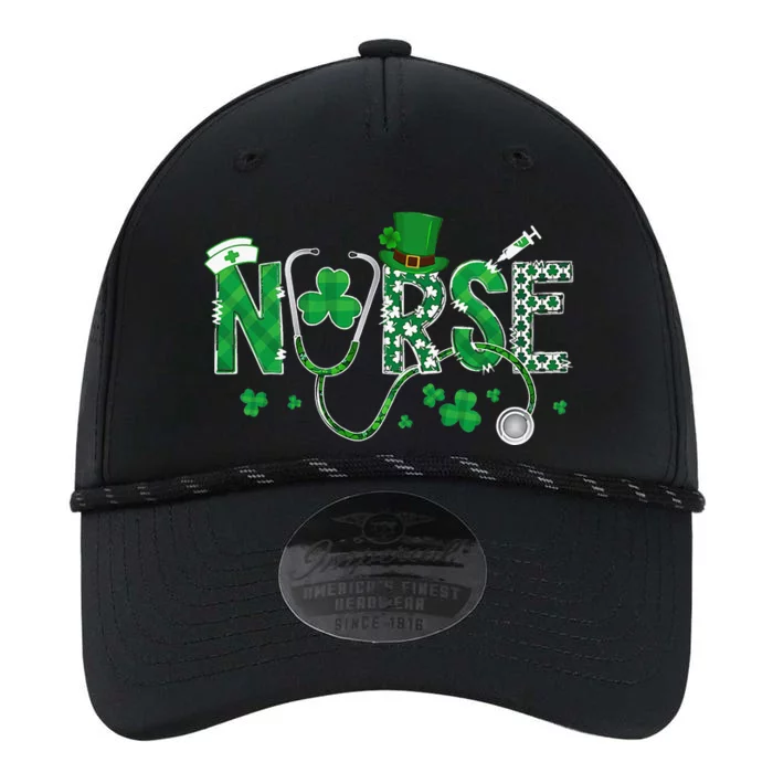 Irish Nurse St Patricks Day Shamrock Stethocsope Performance The Dyno Cap