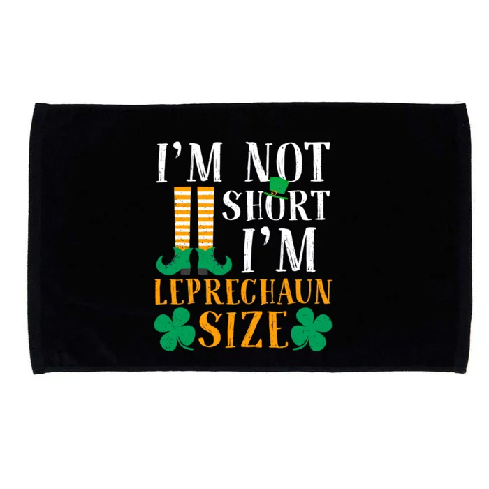 Im Not Short I Am Funny Leprechaun Size St Patricks Day Gift Microfiber Hand Towel