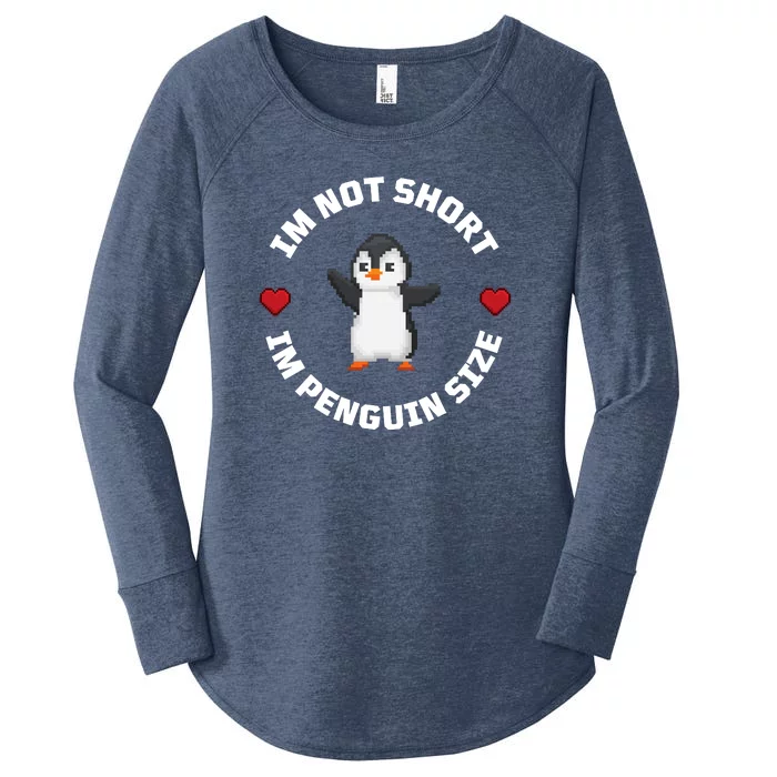 I'm Not Short I'm Penguin Size Women's Perfect Tri Tunic Long Sleeve Shirt