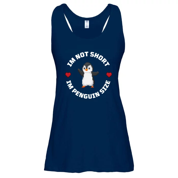 I'm Not Short I'm Penguin Size Ladies Essential Flowy Tank