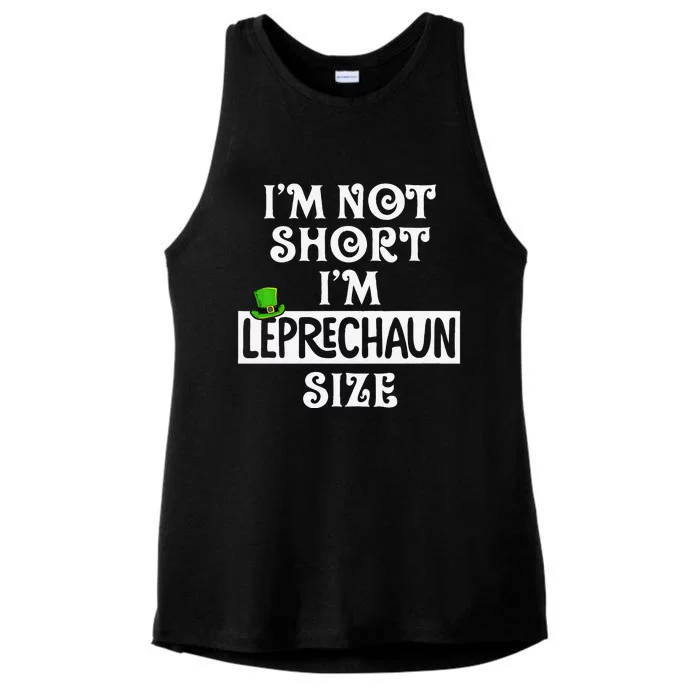 I'm Not Short I'm Leprechaun Funny St. Patrick's Day Ladies Tri-Blend Wicking Tank