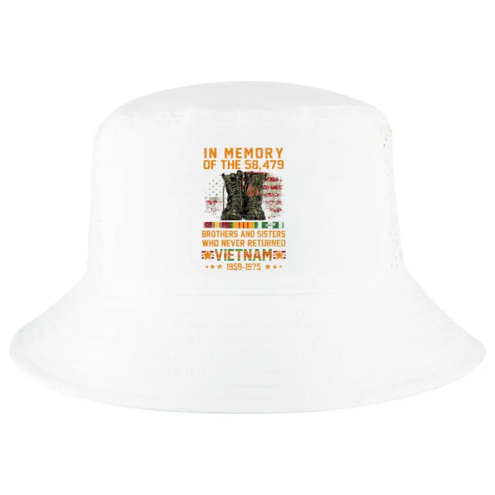 In Memory Of The 58479 Brothers And Sisters Vietnam Veteran Cool Comfort Performance Bucket Hat