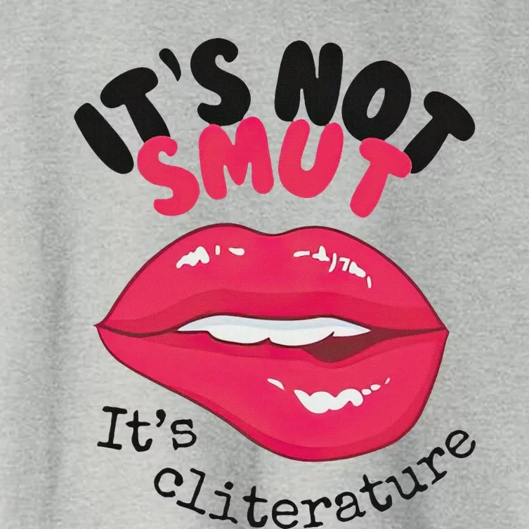 ItS Not Smut ItS Cliterature Graphic Women's Crop Top Tee