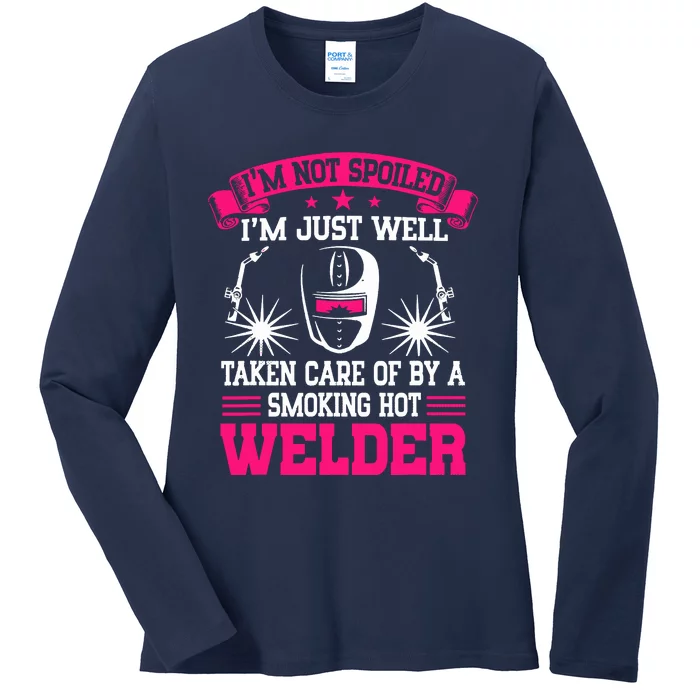 I’m Not Spoiled I’m Just Loved Protected And Well Taken Care Ladies Long Sleeve Shirt