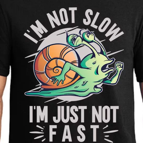 Im Not Slow Im Just Not Fast Run To The Finish Gift Pajama Set