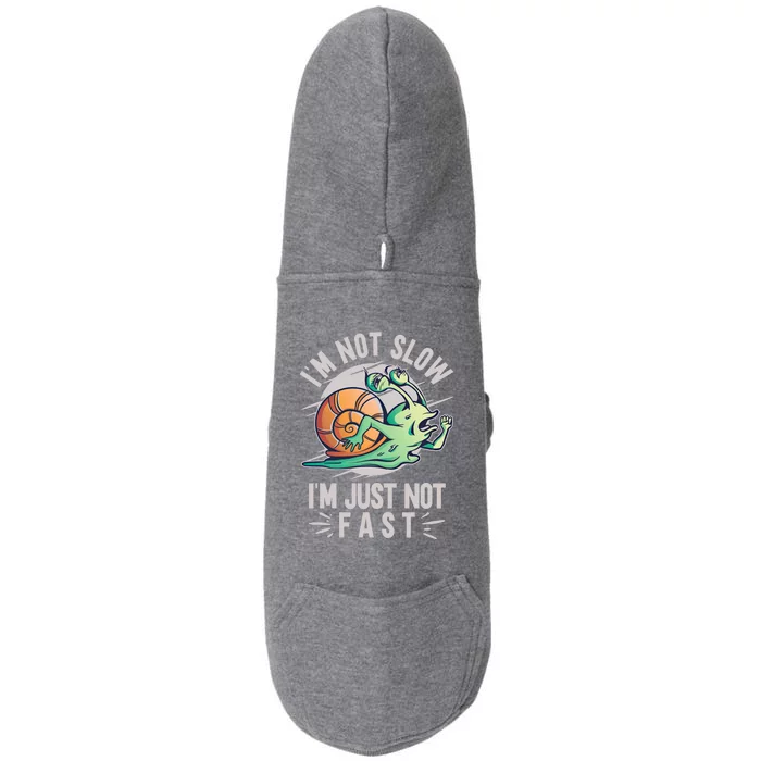 Im Not Slow Im Just Not Fast Run To The Finish Gift Doggie 3-End Fleece Hoodie