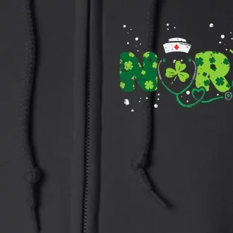 Irish Nurse Stethoscope Scrub St Patricks Day Nurses Women Full Zip Hoodie