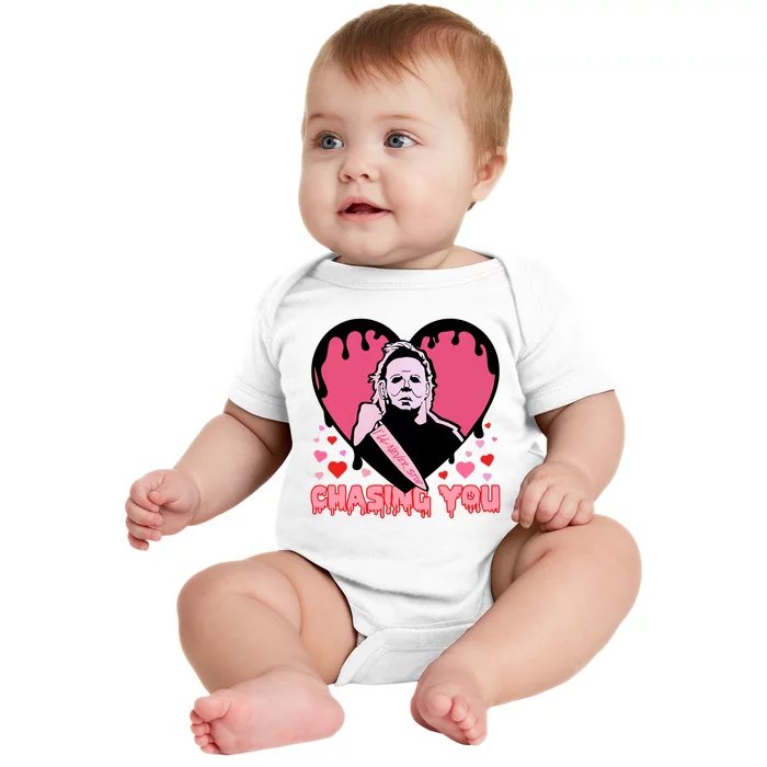 I'll Never Stop Chasing You Valentine's Day Lover Trending Baby Bodysuit