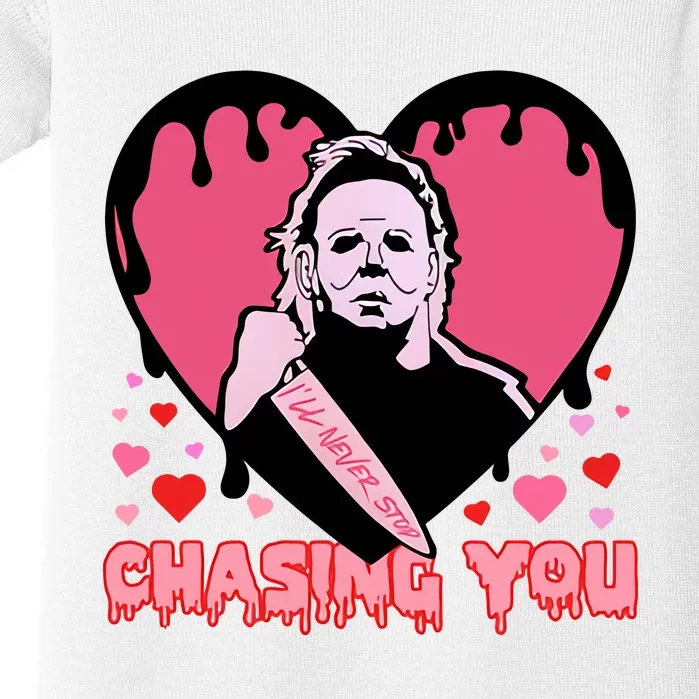 I'll Never Stop Chasing You Valentine's Day Lover Trending Baby Bodysuit