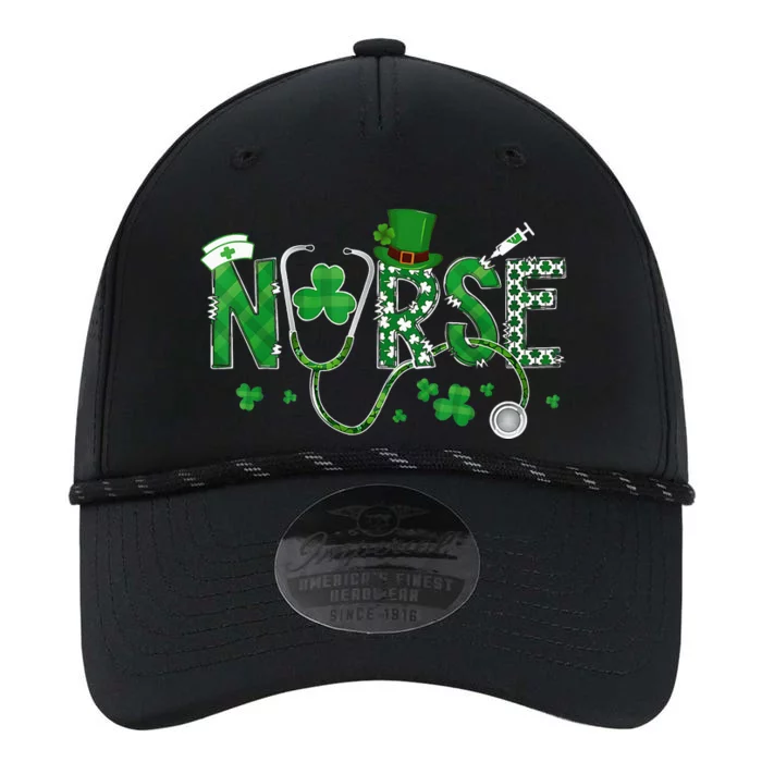 Irish Nurse St Patricks Day Shamrock Stethocsope Performance The Dyno Cap