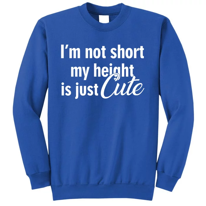 I’m Not Short My Height Is Just Cute Gift Tall Sweatshirt